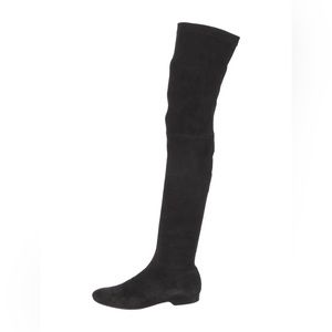 ROBERT CLERGERIE Black 
Suede Over the Knee Boots size 10